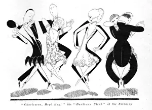 Sketch by Fish of the Charleston dance at the Embassy club Sketch by Fish of the Charleston dance at the Embassy club
