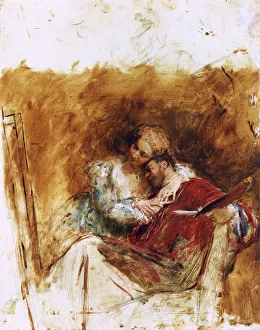 Sketch for Le Peintre, by Jean-Louis-Ernest Meissonier Sketch for Le Peintre, by Jean-Louis-Ernest Meissonier