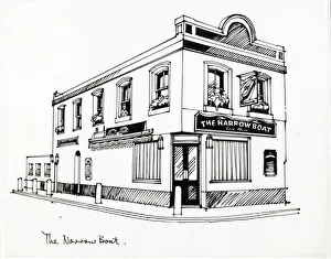 Sketch of Narrow Boat PH, Islington, London Sketch of Narrow Boat PH, Islington, London