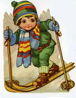 Vintage Skiing Images Prints: Skiing
