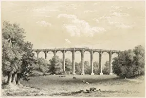 Prints of Part of the South Devon Railway, built by Brunel Slade Prints: Slade Viaduct Print, Devon, Brunel's South Devon Railway