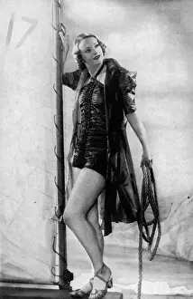 Vintage Beachwear Prints: Slix bathing suit, 1938