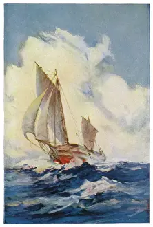 Historic Sailing Vessel Prints: SLOCUMs SPRAY