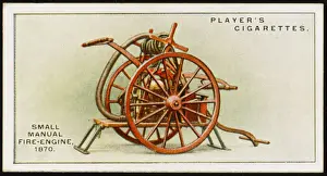 Vintage Fire Engines Prints: Small Manual Engine / 1870