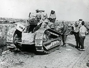 Small Tank Undergoing Maintenance Print