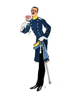 A smart, rather foppish German Military Officer - 1900s A smart, rather foppish German Military Officer - 1900s