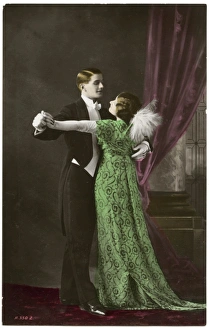 Smart Upper Class British Couple dance at a formal ball Smart Upper Class British Couple dance at a formal ball