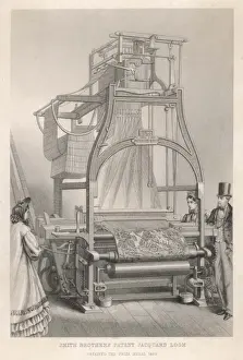 Victorian Era Machinery Prints: Smiths Jacquard Loom