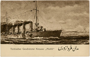 SMS Breslau - Re-named Midilli for the Ottoman Fleet - WW1 SMS Breslau - Re-named Midilli for the Ottoman Fleet - WW1