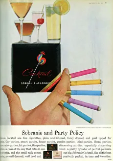 Sobranie cigarettes advertisement, 1963 Sobranie cigarettes advertisement, 1963