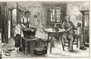 Victorian London Slums Prints: Social Scenes / C19 Slums