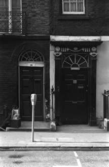 Soho, London - two front doors with fanlights Soho, London - two front doors with fanlights
