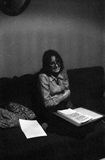 Soho, London - woman checking a report Soho, London - woman checking a report