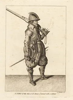 Soldier of the time of King James I armed Soldier of the time of King James I armed