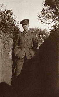 Soldier in a trench, Western Front, WW1 Soldier in a trench, Western Front, WW1
