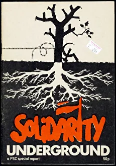 Solidarity campaign: barbed wire hammer & sickle Solidarity campaign: barbed wire hammer & sickle