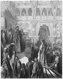 Historical Bible Events Prints: Solomon / Sheba (Dore)