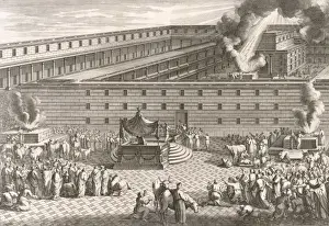 Biblical Events Pictures Prints: Solomon & his Temple