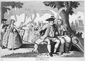 British Cartoons Prints: Solomons glory, or the rival mistresses