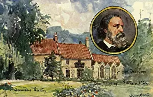 Victorian Era Illustration Art Prints: Somersby Rectory
