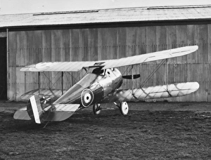 Sopwith Snipe 7F1 biplane on an airfield, WW1 Sopwith Snipe 7F1 biplane on an airfield, WW1
