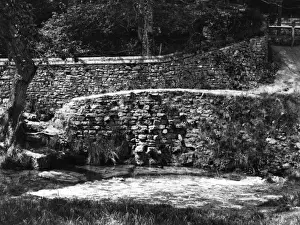Source of the Thames Print, 1940s Gloucestershire England