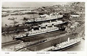 Southampton Docks - Great Ocean Liners Southampton Docks - Great Ocean Liners