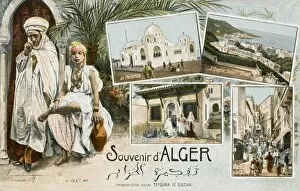 Kasbah of Algiers Collection: Souvenir postcard from Algiers