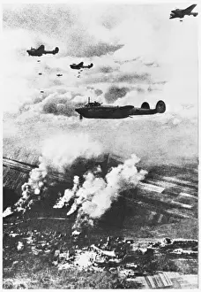 Eastern Front War Prints: Soviet Pe-2 Bombers