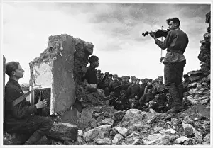 Eastern European Historical Landmarks Prints: Soviet Troops Relax