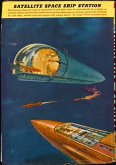 Space Ship Station Print
