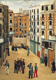 Spain (1842). Barcelona. Members of the revolted Spain (1842). Barcelona. Members of the revolted