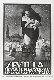 Spain (1925). Poster of the Festivals of Springtime Spain (1925). Poster of the Festivals of Springtime