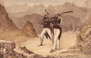 Spain. Carlist Wars. Batallions of Mora. Picture Spain. Carlist Wars. Batallions of Mora. Picture