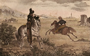 Spain. Carlist Wars. Cavalry of the Cid. Picture Spain. Carlist Wars. Cavalry of the Cid. Picture