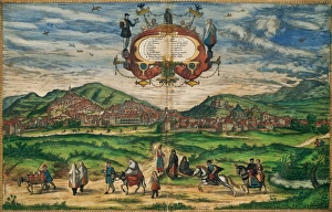 Spain. Granada. Civitates Orbis Terrarum. 16th century Spain. Granada. Civitates Orbis Terrarum. 16th century