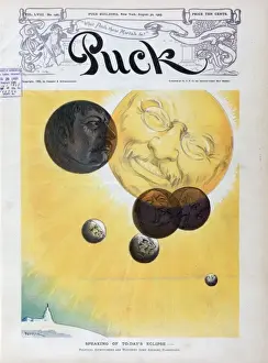 Puck Magazine Illustrations Online Prints: Speaking of to-days eclipse