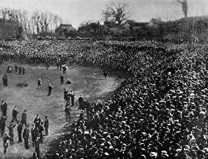 Spectators at Crystal Palace football ground for the 1901 F Spectators at Crystal Palace football ground for the 1901 F