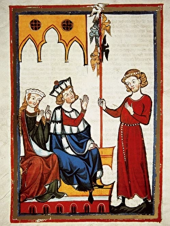 Spervogel, poet of the 12th century, offers his lyrics to th Spervogel, poet of the 12th century, offers his lyrics to th
