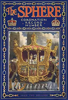 Historical British Royalty Photos Prints: The Sphere Coronation Record Number