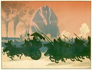 Assyrian Empire History Prints: Sphinx - Assyrian