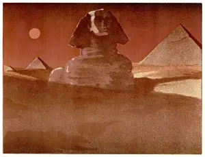 Egyptian Sphinx Prints: Sphinx at Sunset