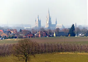 Spires of Ypres from Hill 62 Canadian Memorial Spires of Ypres from Hill 62 Canadian Memorial