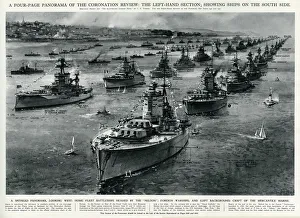Spithead panorama, ships on south side Spithead panorama, ships on south side