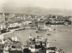 Split Harbour Print - A Photographic Image of a Croatian Waterfront Scene
