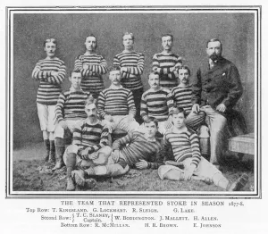 Prints of STOKE CITY. A picture of the team from 1877 Sport Prints: 1877 Stoke City Football Club Print