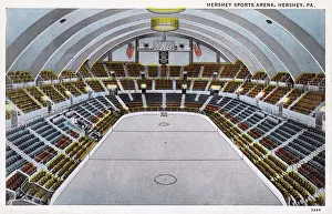 Sports arena interior, Hershey, Pennsylvania, USA Sports arena interior, Hershey, Pennsylvania, USA