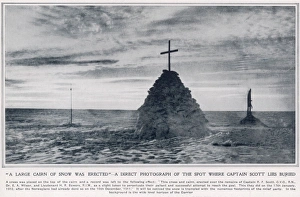 The spot where Captain Scott lies buried The spot where Captain Scott lies buried