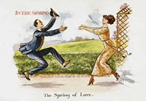 Historical Garden Scene Prints: The Spring of Love