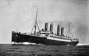 SS Kaiser Wilhelm der Grosse Print at Sea, 1900